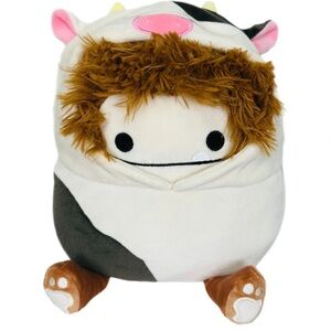 Squishmallow Benny in Cow Costume